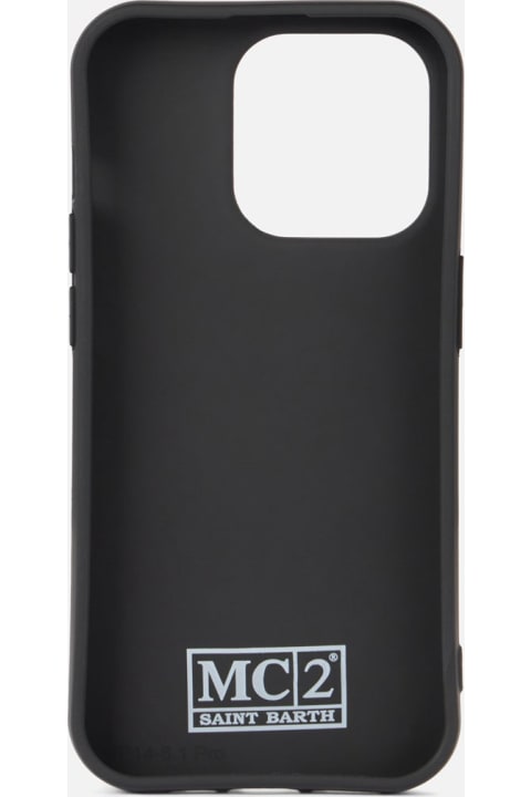 MC2 Saint Barth Hi-Tech Accessories for Women MC2 Saint Barth Cover For Iphone 14 Pro With Toile De Jouy Print