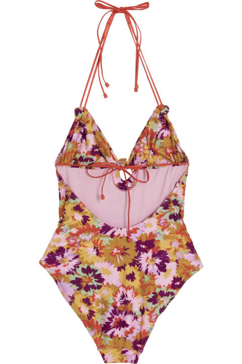 Zimmermann Swimwear for Women Zimmermann 'violet Knotted One-piece Swimsuit