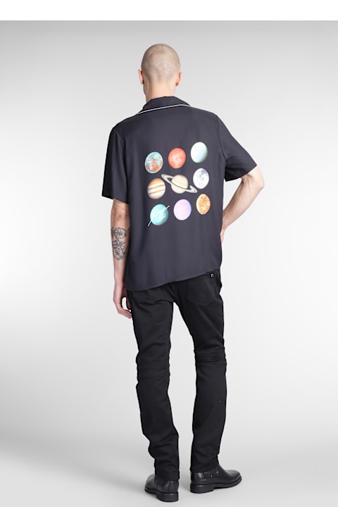 Balmain Clothing for Men Balmain Shirt In Black Viscose