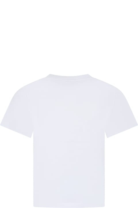 Stella McCartney for Kids Stella McCartney White T-shirt For Boy With Print