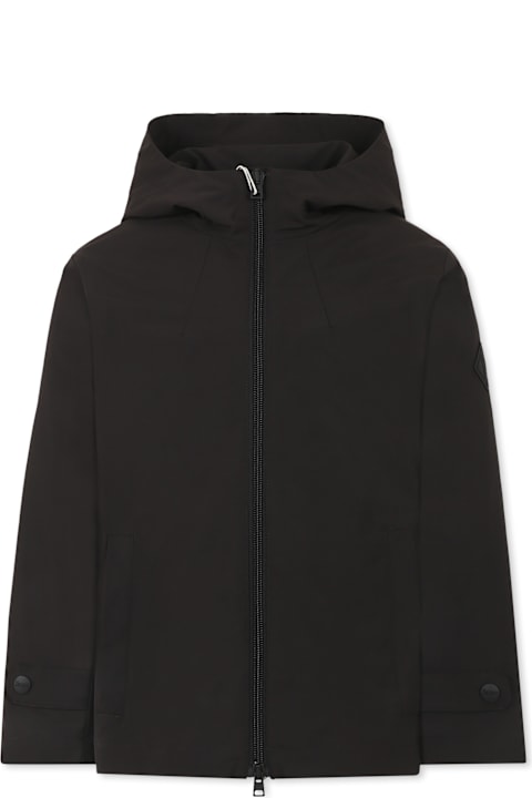 Herno for Kids Herno Black Windbreaker Jacket For Boy