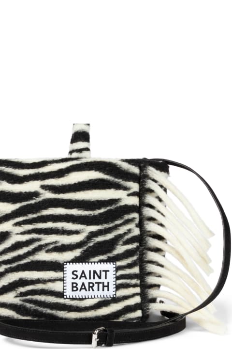 Totes for Men MC2 Saint Barth Colette Blanket Handbag With Animalier Print