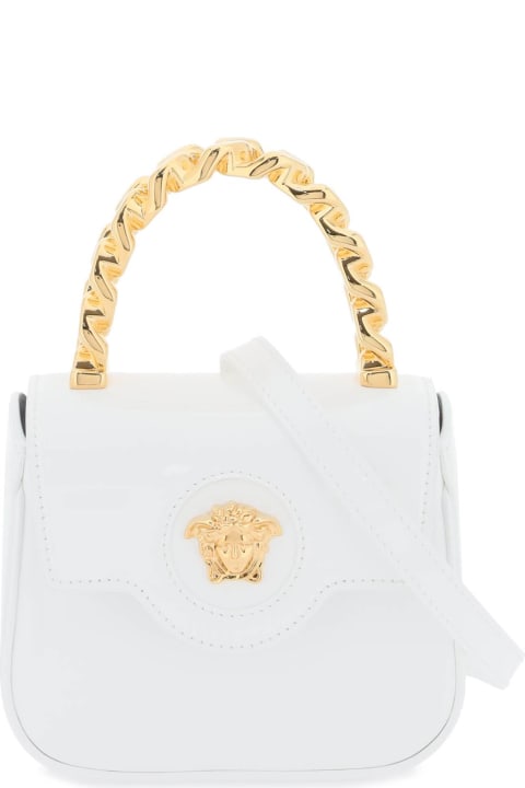 Versace Totes for Women Versace White Patent Leather Bag