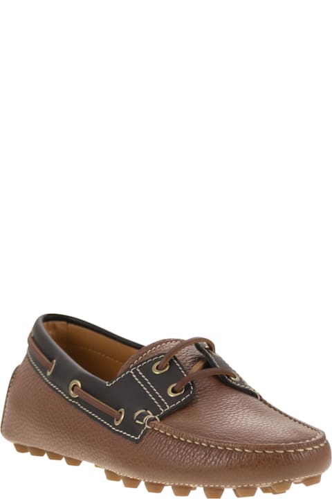 Tod's Flat Shoes for Women Tod's Leather Boat Bubble Grommet