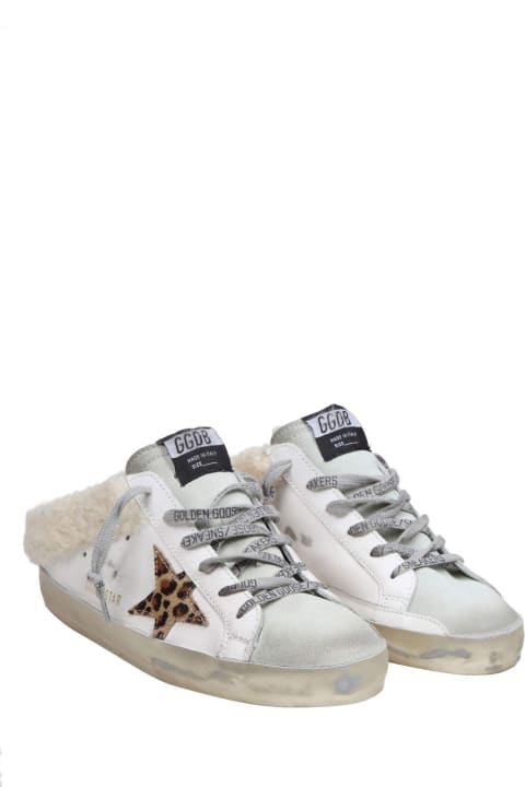 Shoes for Women Golden Goose Golden Goose Super Star Leather Sabot With Spotted Star