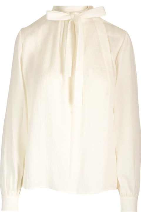 Givenchy Sale for Women Givenchy Silk Shirt With Lavallière Collar