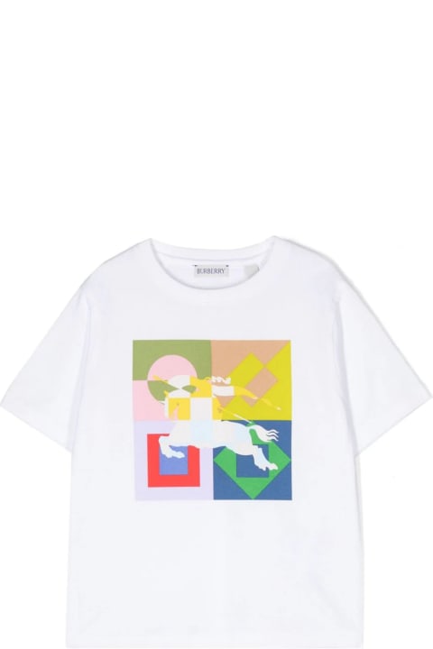 Burberry Kidsのセール Burberry Burberry Kids T-shirts And Polos White