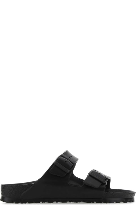 Shoes for Men Birkenstock Black Rubber Arizona Slippers