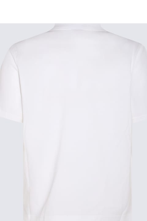 Lanvin Topwear for Men Lanvin White Cotton Polo Shirt