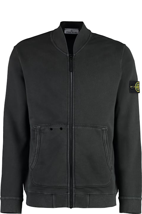 Stone Island Fleeces & Tracksuits for Men Stone Island Full Zip Cotton Hoodie