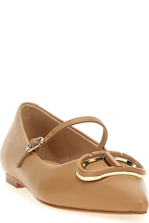Homeware TwinSet 
oval T
 Ballet Flats