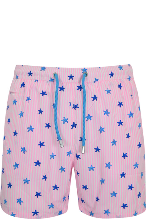 Fashion for Men MC2 Saint Barth Comfort Light Swimsuit With Starfish Print