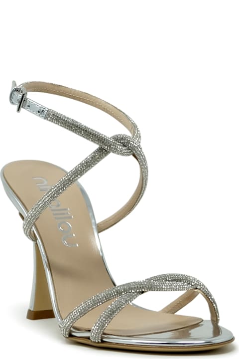 Ninalilou Shoes for Women Ninalilou Ninalilou Leather Sandals With Swarovski