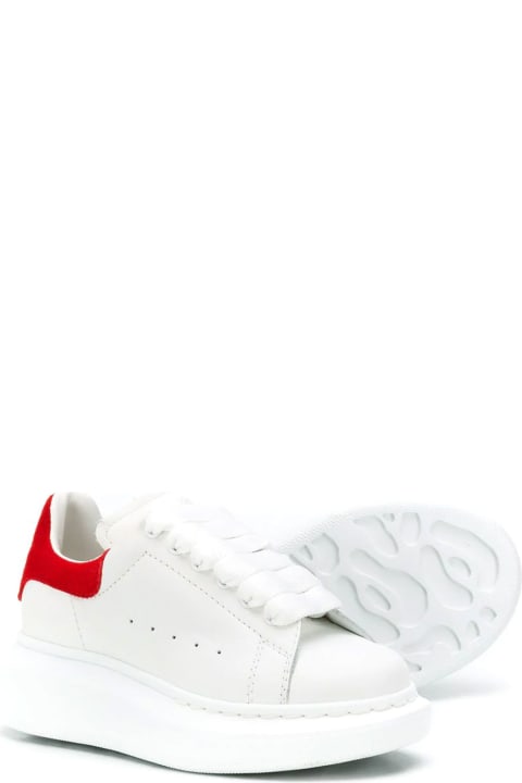 Fashion for Girls Alexander McQueen Kids Unisex White Oversized Sneakers
