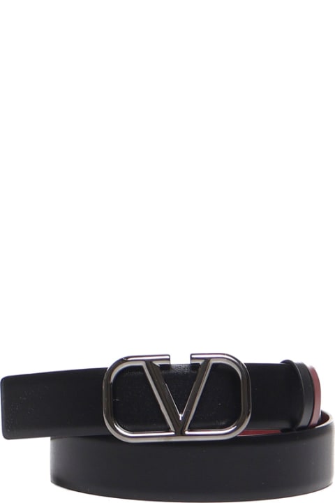 メンズ ベルト Valentino Garavani Vlogo Signature Reversible Belt