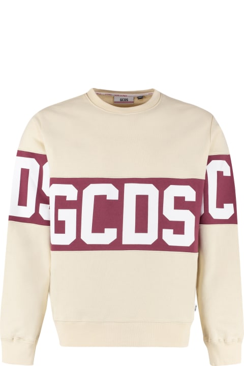 GCDS Fleeces & Tracksuits for Men GCDS Logo Detail Cotton Sweatshirt