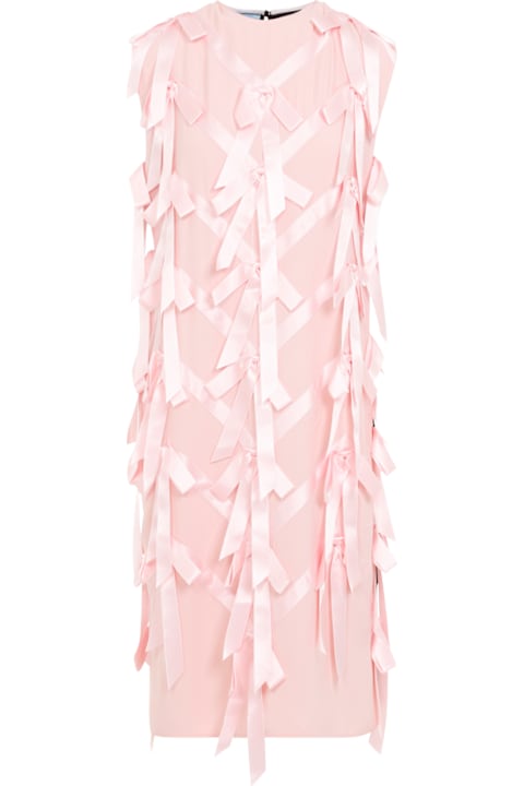 Prada Dresses for Women Prada Panelled Sleeveless Dress