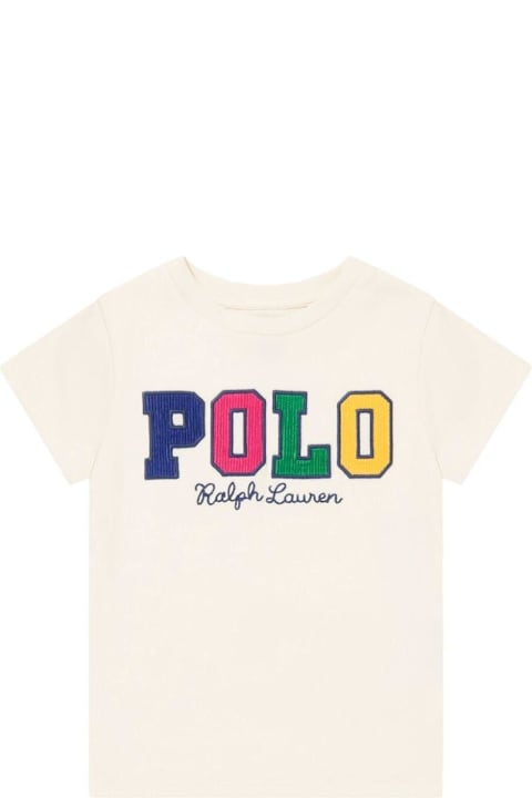 Ralph Lauren T-Shirts & Polo Shirts for Boys Ralph Lauren Logo Printed Crewneck T-shirt