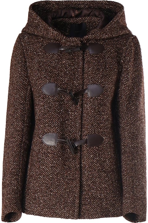 Pinko Coats & Jackets for Women Pinko Short Hooded Duffle Coat