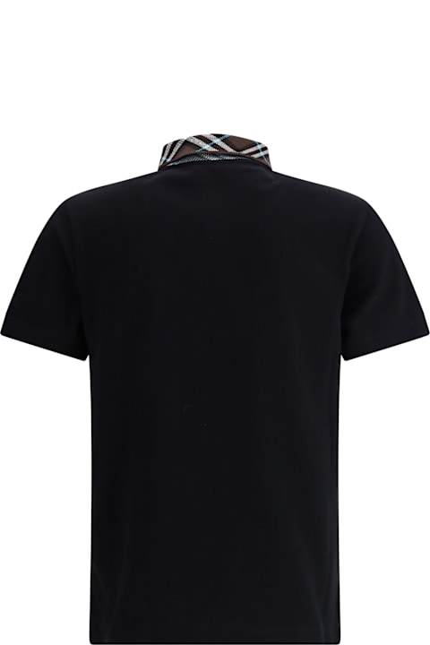 ملابس علوية لـ القسم الرجالي Burberry Archivio Check Polo Shirt