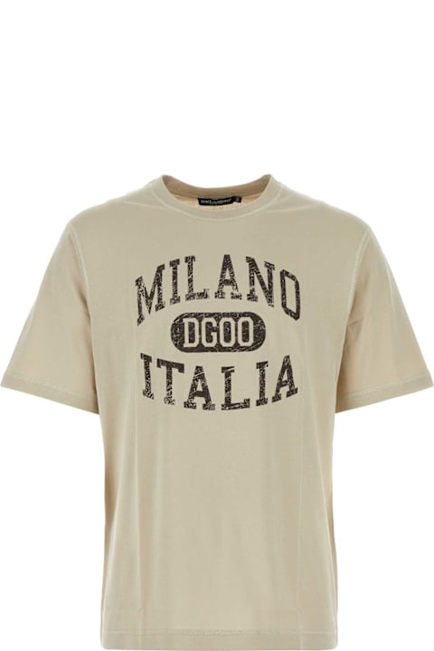 メンズ Dolce & Gabbanaのウェア Dolce & Gabbana Beige Cotton T-shirt