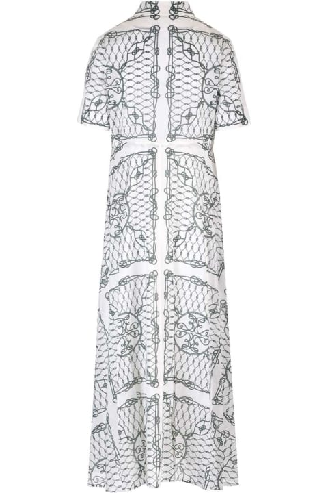 ウィメンズ Tory Burchのワンピース＆ドレス Tory Burch Allover Graphic Printed Short Sleeved Dress