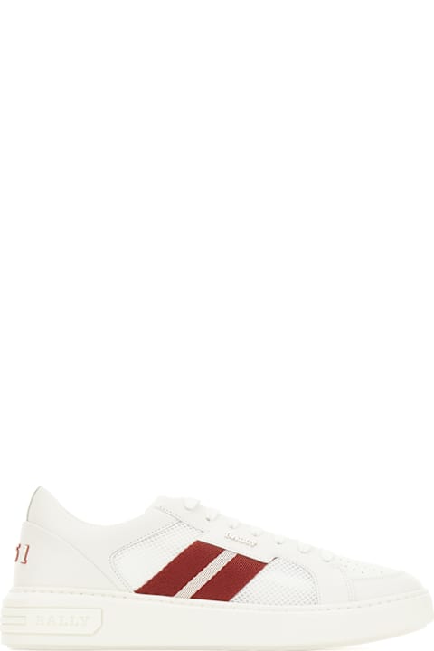 Bally Sneakers for Men Bally White Leather And Mesh Sneakers