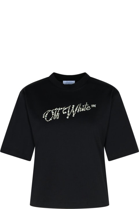 Off-White Women Off-White Black Cotton T-shirt