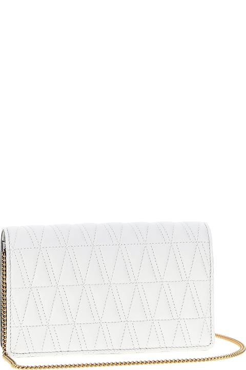 Versace حقائب كلاتش لـ السيدات Versace Logo Shoulder Strap