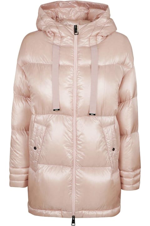 Herno معاطف وجواكت لـ السيدات Herno A-shape Zip-up Hooded Puffer Jacket