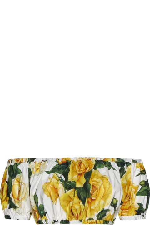 Dolce & Gabbana for Women Dolce & Gabbana Crop Top With Floral Print