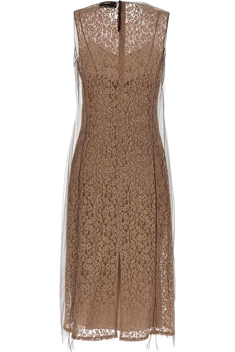 Dresses for Women Fendi Floral Lace Dress