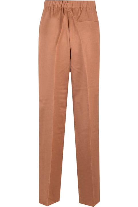 Forte_Forte for Women Forte_Forte Viscose Wool Faille Palazzo Pants Caramel