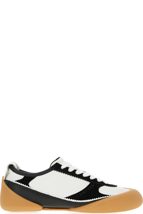 Alexander McQueen for Men Alexander McQueen Two-tone Leather And Suede Sneakers