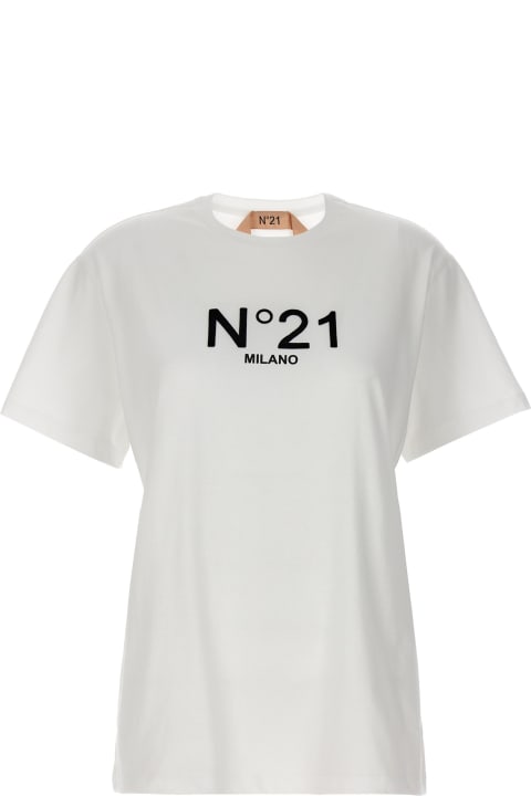 N.21 for Women N.21 Flocked Logo T-shirt