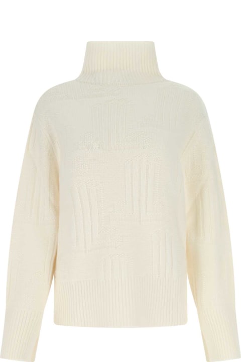 ウィメンズ Lanvinのニットウェア Lanvin Ivory Cashmere Oversize Sweater
