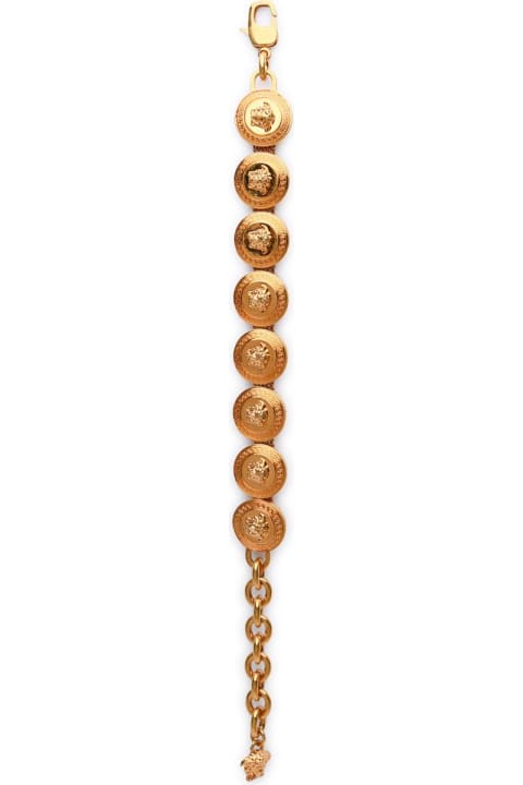 Versace Bracelets for Men Versace 'tribute Medusa' Gold Metal Bracelet