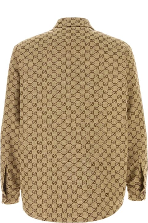 Gucci Coats & Jackets for Men Gucci Gg Supreme Fabric Overshirt