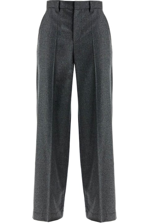 Brunello Cucinelli Pants & Shorts for Women Brunello Cucinelli Tailored Flannel Trousers For