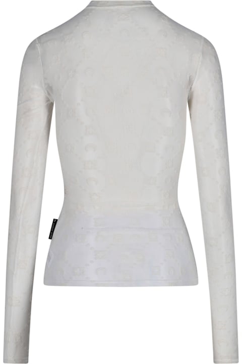 Marine Serre for Women Marine Serre Top "moonogram Mesh Flock"