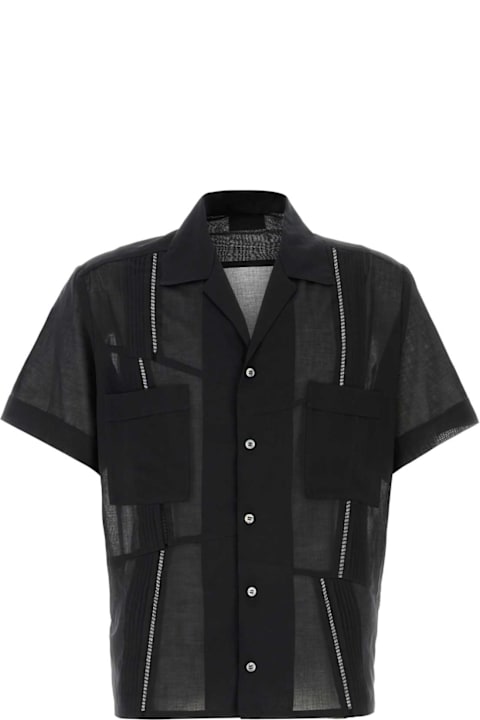 メンズ Maglianoのシャツ Magliano Black Cotton Broken Shirt