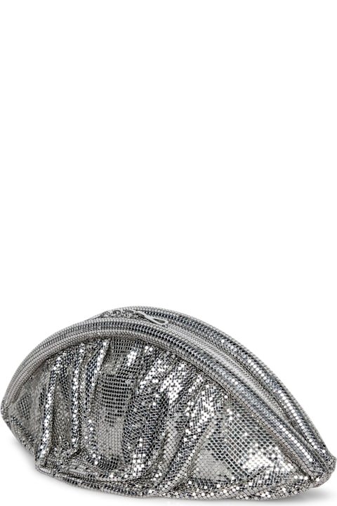 Paco Rabanne حقائب توتي لـ السيدات Paco Rabanne Silver Pixel Clutch