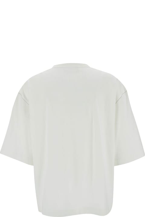 Fabiana Filippi for Women Fabiana Filippi Oversized White Crewneck T-shirt In Cotton Woman