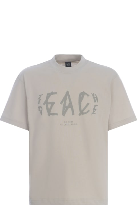 44 Label Group for Men 44 Label Group T-shirt 44 Label Group "peace" Made Of Cotton