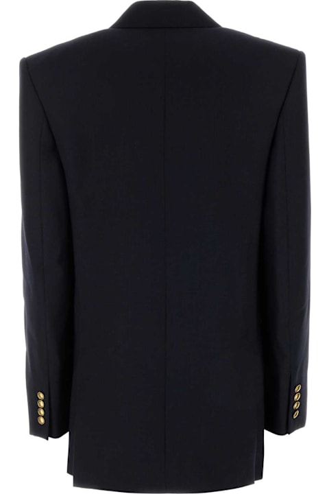 Saint Laurent Coats & Jackets for Women Saint Laurent Dark Blue Wool Blazer