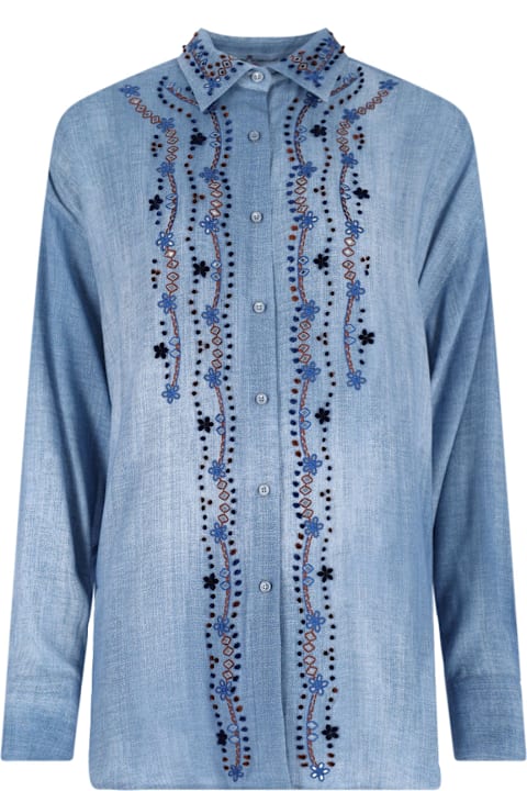 Ermanno Scervino for Women Ermanno Scervino Floral Embroidery Shirt