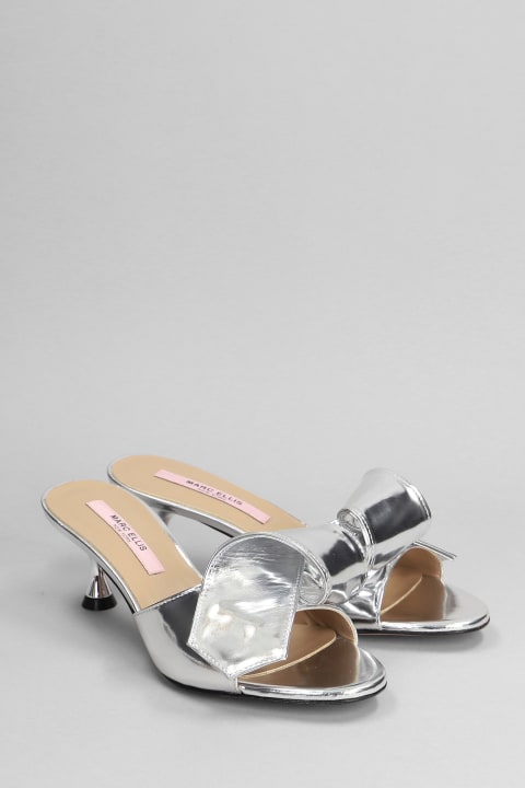 Shoes for Women Marc Ellis Kind Slipper-mule In Silver Leather