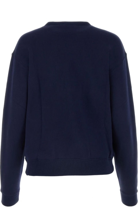 Ralph Lauren Fleeces & Tracksuits for Women Ralph Lauren Navy Blue Cotton Blend Sweatshirt