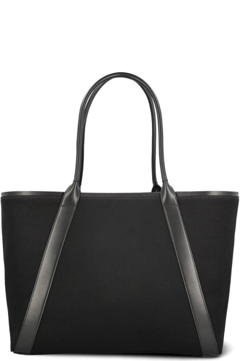 Totes for Women Saint Laurent Rive Gauche Logo Embroidered Tote Bag