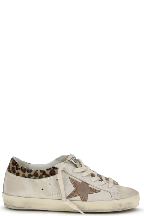 Golden Goose Super Star Sneakers Leopard-print Pony Skin